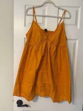wild fable Golden Mustard Ruffled Sundress